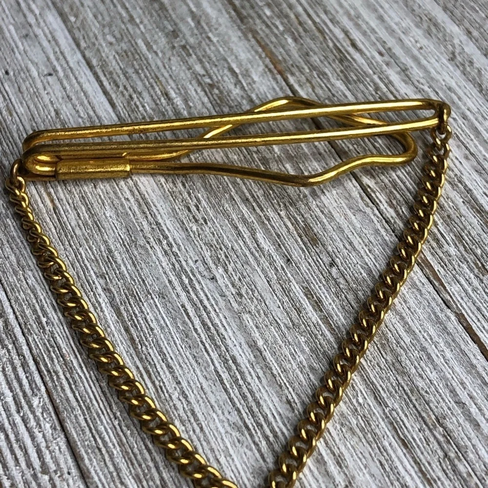 Vintage BSA Cub Boy Scouts Tie Bar Hanging Chain